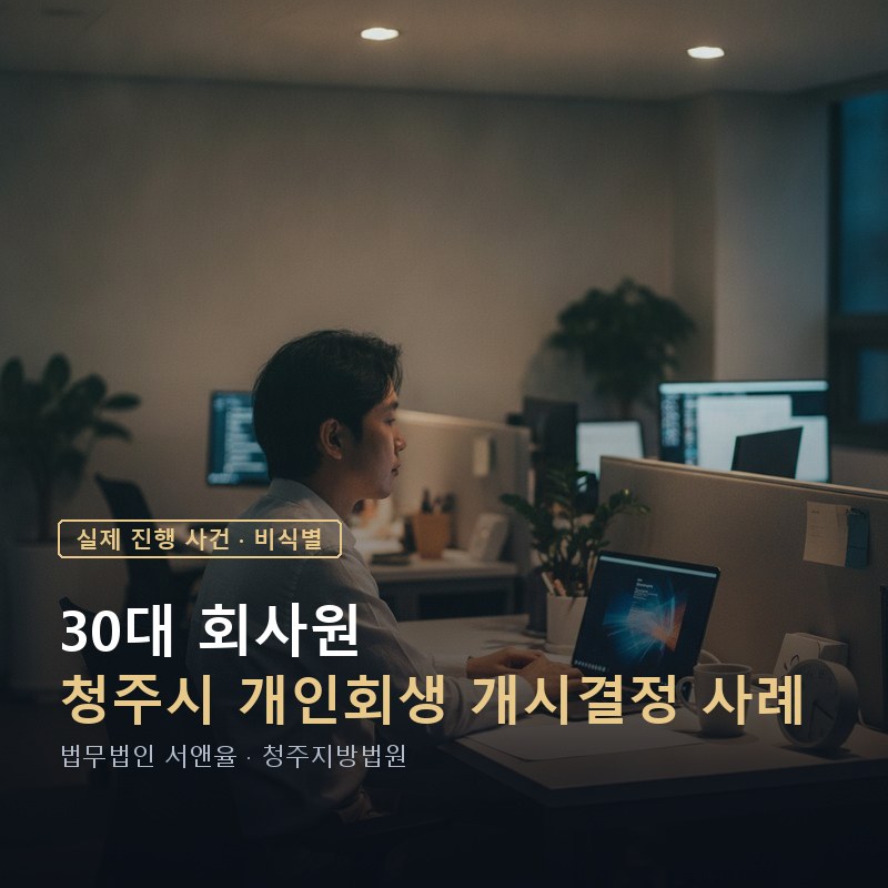 개인회생 개시결정, 어떤 서류부터 준비해야 할까｜청주 30대 회사원 사례 — 이해를 돕기 위한 연출 이미지